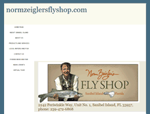 Tablet Screenshot of normzeiglersflyshop.com